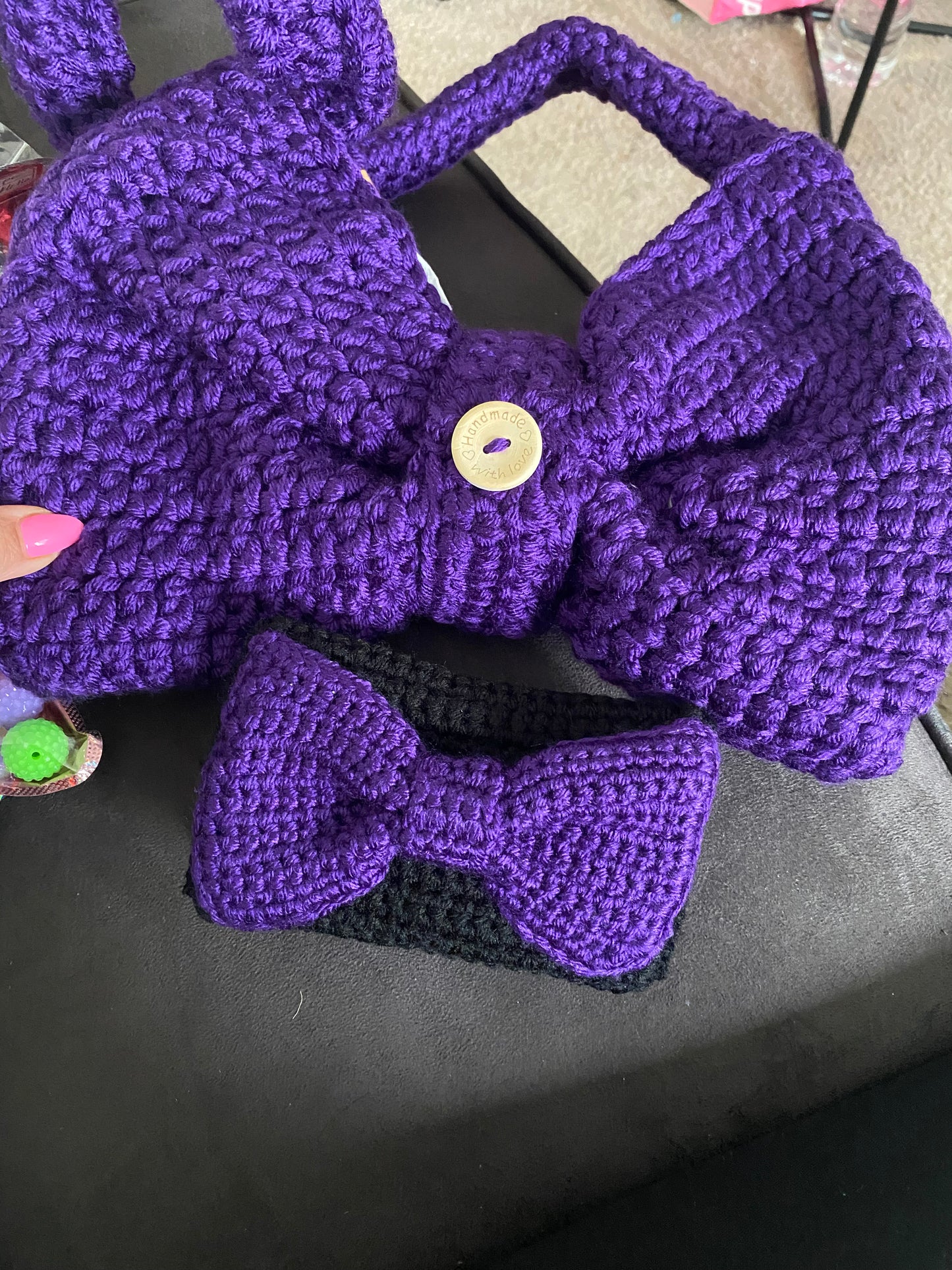 Crochet Bow Purse